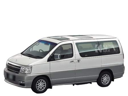 Ниссан Elgrand 1, рестайлинг Минивэн